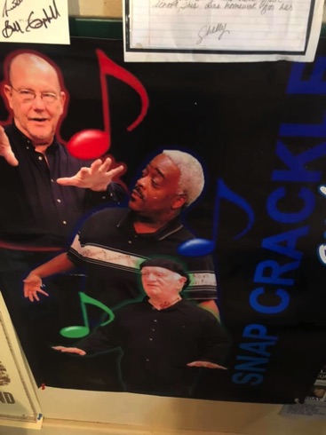 Snap Crackle Pop Band
Ken Wilson, Gary Winston & Glen Ayers Snap Crackle Pop Band
Ken Wilson, Gary Winston & Glen Ayers